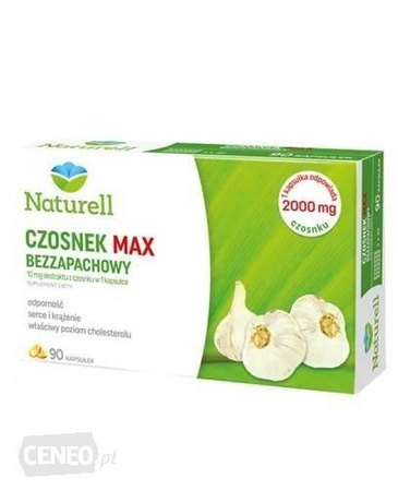 NATURELL CZOSNEK MAX BEZZAPACHOWY x 90 kapsułek