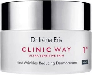 Eris Clinic Way 1° Ultra Sensitive Skin Dermokrem Redukujący Pierwsze Zmarszczki na noc 50ml  