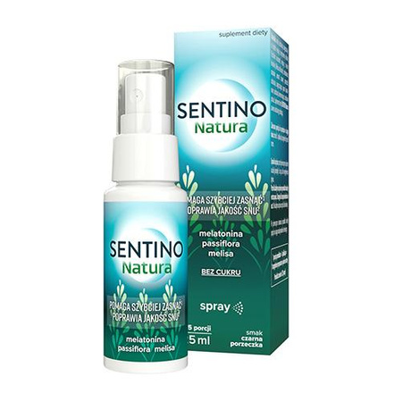 Sentino Natura Spray o smaku czarnej porzeczki, 25ml