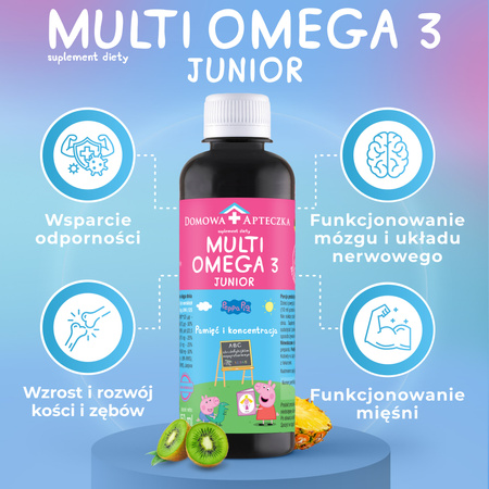 MULTIOMEGA 3 Junior płyn 250 ml  DATA WAŻNOŚCI 28.02.2026