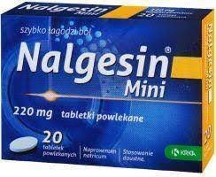 NALGESIN Mini 220 mg x 20 tabletek powlekanych