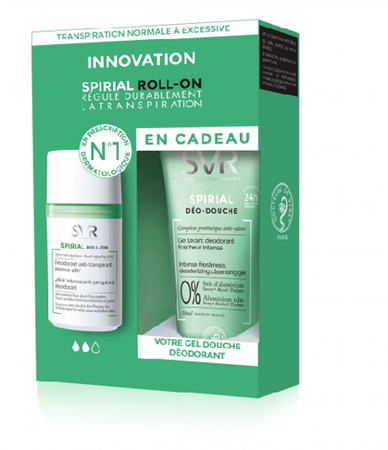 SVR SPIRIAL Roll-on 50ml + Żel pod prysznic 50ml