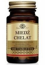 SOLGAR MIEDŹ CHELAT x 100 tabletek