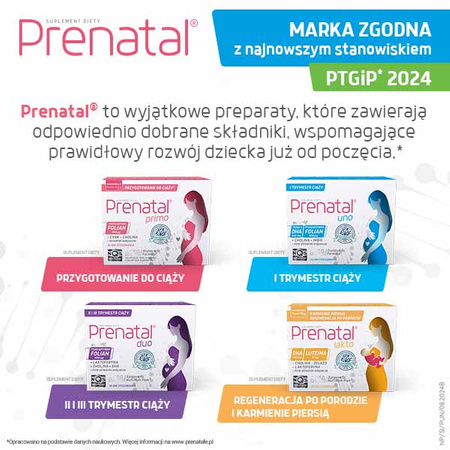 Prenatal Uno kapsułki 30 sztuk +  DHA 30 sztuk (30+30)