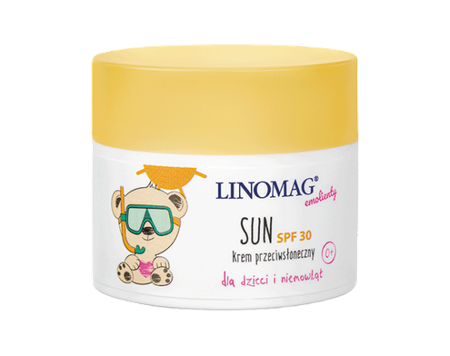 Linomag Emolienty SUN SPF30, krem przeciwsłoneczny dla dzieci i niemowląt, 50ml