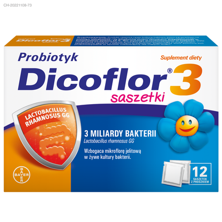 Dicoflor 3 saszetki, 12 sztuk