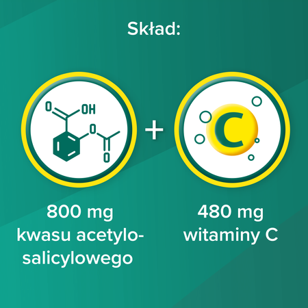 Aspirin C Forte tabletki musujące, 10 sztuk