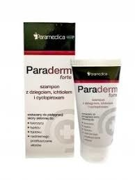 PARAMEDICA PARADERM FORTE szampon z dziegciem, ichtiolem i cyclopiroxem 150g