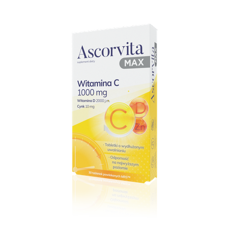 ASCORVITA MAX 1000mg x 30 tabletek