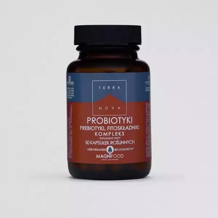 TERRANOVA Probiotyki Prebiotyki Fitoskładniki kapsułki, 50 sztuk