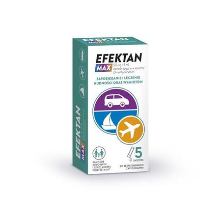 Efektan Max saszetki 50mg/5ml, 5 sztuk