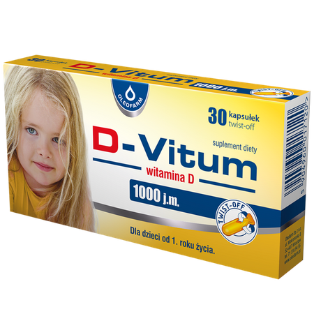 D-Vitum witamina D 1000 j.m., 30 kapsułek twist-off