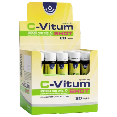 C-Vitum Shot 2000mg płyn, fiolki po 25ml, opakowanie 20 sztuk