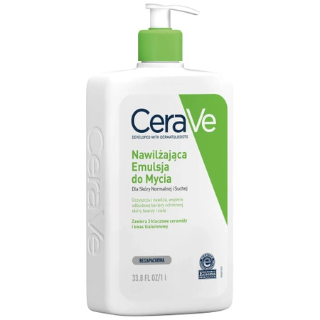 CeraVe Nawilżająca Emulsja do mycia, skóra normalna i sucha 1000ml