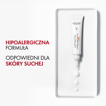 Vichy Liftactiv Pigment Specialist B3 Krem pod Oczy SPF50+ Redukuje cienie i przebarwienia, 15ml