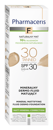 PHARMACERIS F Mineralny Dermo -Fluid Matujący SPF 30 TANNED 30 30 ml