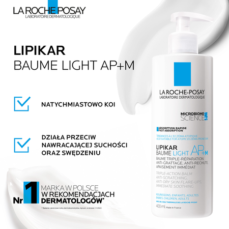 La Roche-Posay Lipikar Baume Light AP+M 400ml