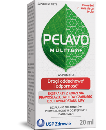 Pelavo Multi 6m+ Krople - Drogi oddechowe i odporność, 20ml