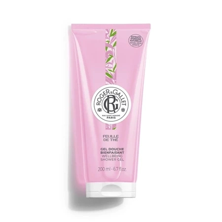 Roger&Gallet Fleur de Thé Wellbeing, Żel pod prysznic z ekstraktem z czarnej herbaty, 200ml