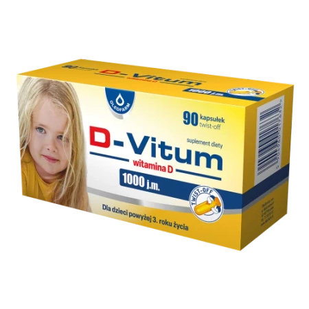 D-Vitum witamina D 1000 j.m., 90 kapsułek twist-off
