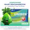 Uniben – pastylki do ssania z benzydaminą na stany zapalne i ból gardła i jamy ustnej, smak miętowy, 20 sztuk