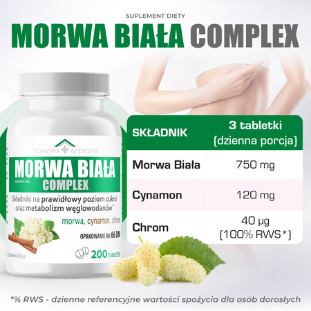 Morwa Biała Complex Domowa Apteczka tabletki, 200 sztuk