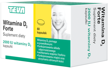 Witamina D3 TEVA 2000IU kaps.*60