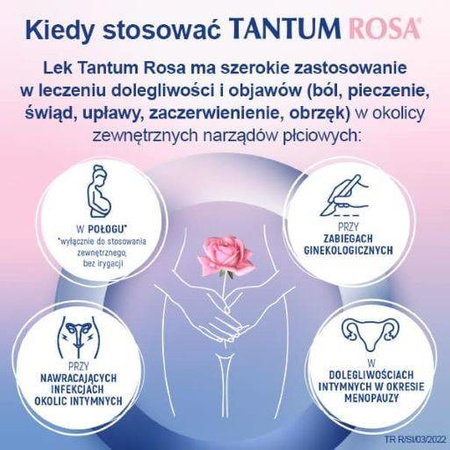 TANTUM ROSA roztwór dopochwowy 140 ml x 5 butelek