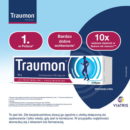 Traumon żel 100mg/g, 50 g