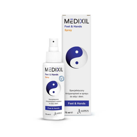 MEDIXIL Feet&Hands Specjalistyczny Antyperspirant w sprayu do stóp i dłoni 75ml