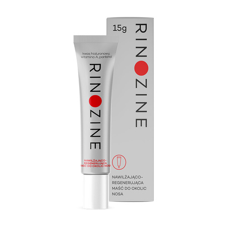 Rinozine Maść nawilżająco-regenerująco do okolic nosa, 15g