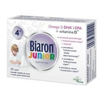 Bioaron Junior 4+   Miękkie kapsułki do żucia, smak owocowej gumy balonowej, 30 sztuk