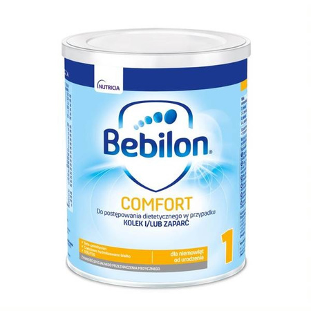 Bebilon Comfort 1, żywność specjalnego przeznaczenia medycznego dla niemowląt od urodzenia, 400 g