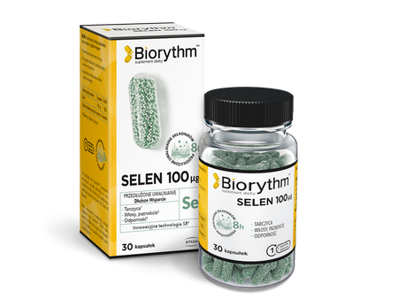 Biorythm Selen 100 µg, kapsułki o przedłużonym uwalnianiu, 30 sztuk