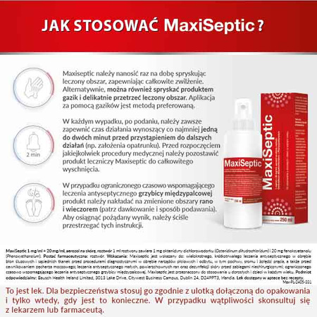 MaxiSeptic Aerozol na skórę 250ml