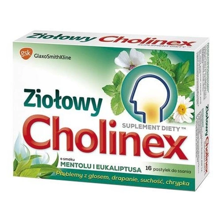 Cholinex Ziołowy mentol i eukaliptus x 16szt.