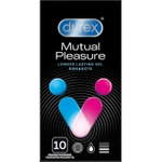 Durex Mutual Pleasure prezerwatywy z prążkami i wypustkami oraz żelem Performa, 10 sztuk