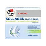 Doppelherz® system Kollagen 11.000 Plus - Zdrowe Kości i Sprawne stawy (chrząstki), 30 ampułek po 25ml