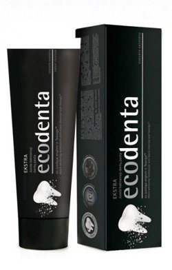 ECODENTA Czarna wybielająca pasta do zębów 100 ml | aptekapomocna24.pl