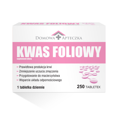 Kwas Foliowy 0,4 mg, 250 tabletek