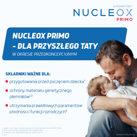 Nucleox Primo dla mężczyzn, kapsułki 30 sztuk