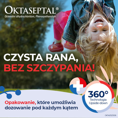 Oktaseptal – aerozol z oktenidyną do dezynfekcji i odkażania ran, 30ml