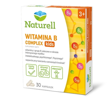 NATURELL Witamina B Complex kids kapsułki, 30 sztuk