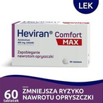 Heviran Comfort MAX 400mg, 60 tabletek.  Lek na opryszczkę
