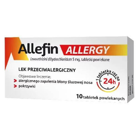 Allefin Allergy 5 mg, tabletki powlekane, 10 sztuk