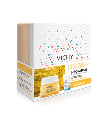 VICHY NEOVADIOL PO MENOPAUZIE Odbudowujący krem przeciw wiotczeniu skóry na noc 50ml + Miniprodukty