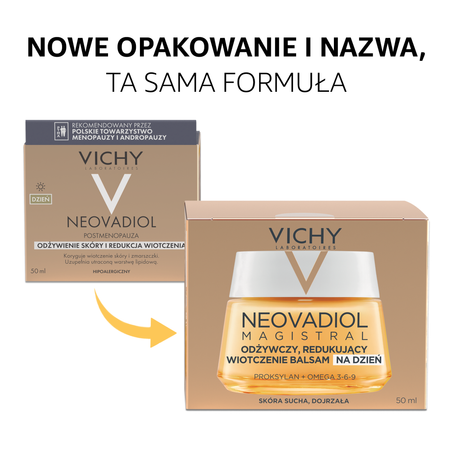 VICHY NEOVADIOL MAGISTRAL (POST-MENOPAUSE) Odżywczy, redukujący wiotczenie balsam na dzień, 50ml