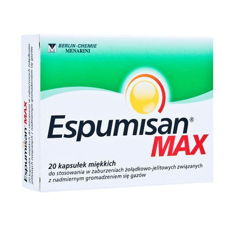 ESPUMISAN MAX 140 mg x 20 kapsułek