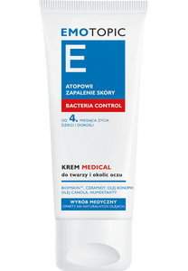 EMOTOPIC Bacteria Control Krem Medical  do twarzy i okolic oczu, 50 ml