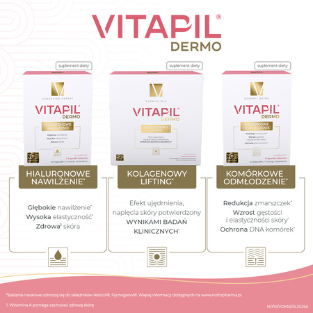 Vitapil Dermo Hialuronowe Nawilżenie, kapsułki, 60 sztuk